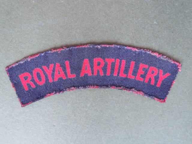 British Army WW2 Royal Artillery Shoulder Title