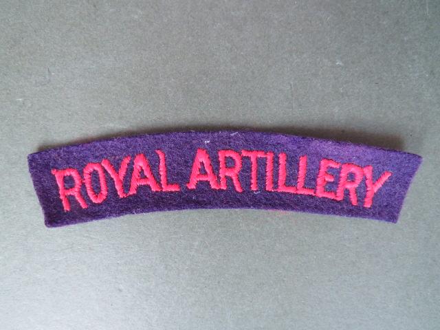 British Army WW2 Royal Artillery Shoulder Title