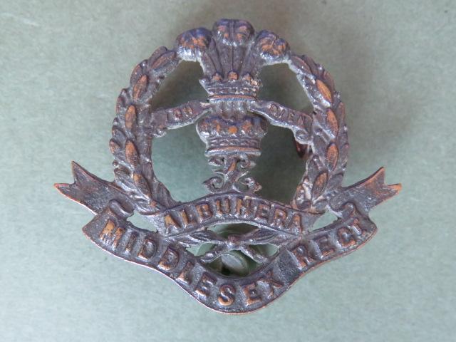 British Army The Middlesex Regiment Officer's Service Dress Collar Badge