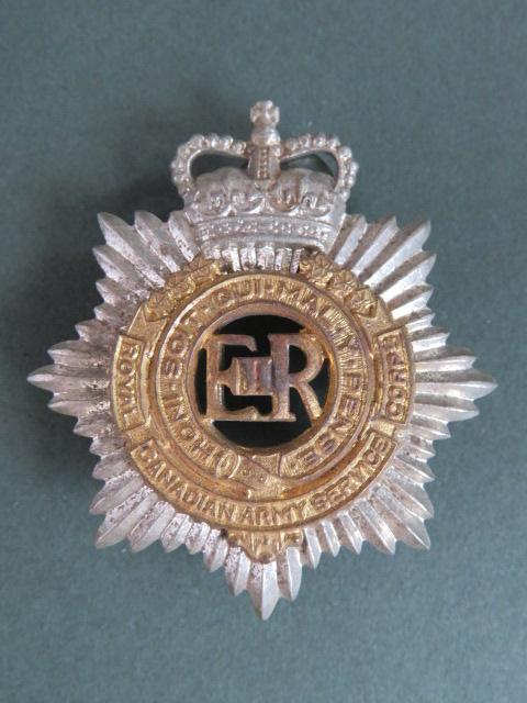 Canada Royal Canadian Army Service Corps Cap Badge