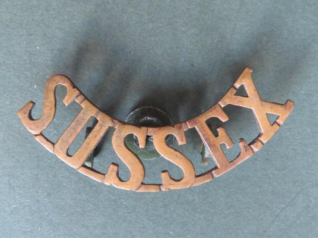 British Army The Royal Sussex Regiment Shoulder Title