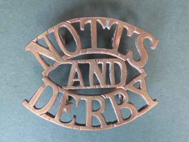 British Army The Sherwood Foresters (Nottinghamshire & Derbyshire Regiment) Shoulder Title