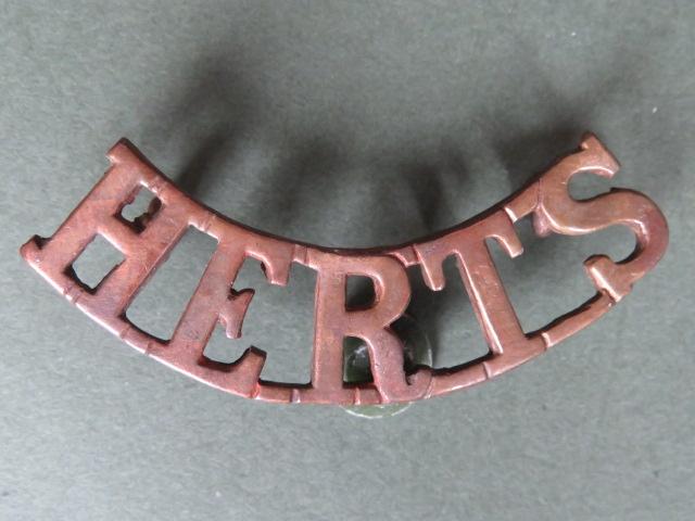 British Army The Hertfordshire Regiment Shoulder Title