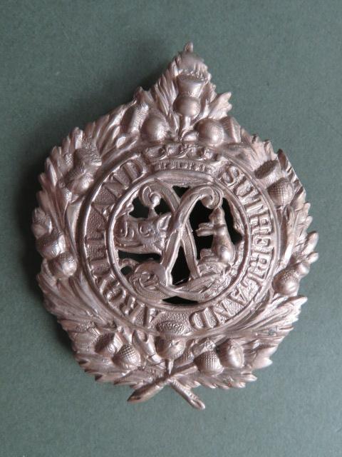 British Army Argyll and Sutherland Highlanders Glengarry Badge