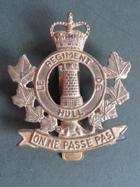 Canada Army Le Regiment De Hull Cap Badge