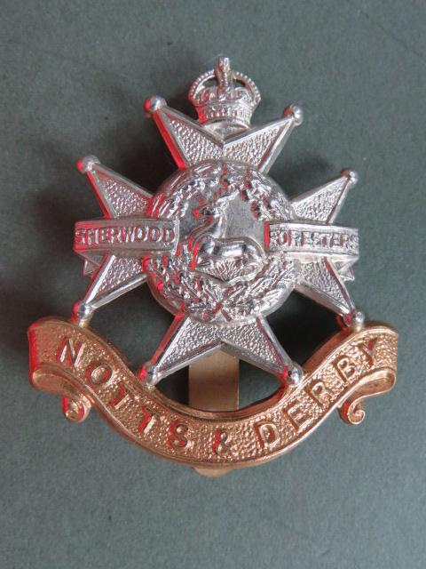 British Army Pre 1953 The Sherwood Foresters (Nottinghamshire & Derbyshire Regiment) Cap Badge