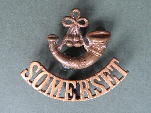 British Army The Somerset Light Infantry Shoulder Title & Bugle