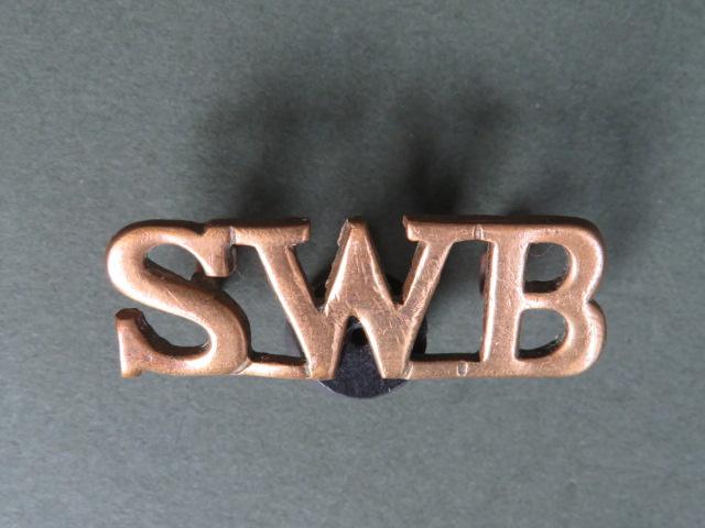 British Army The South Wales Borderers Shoulder Title