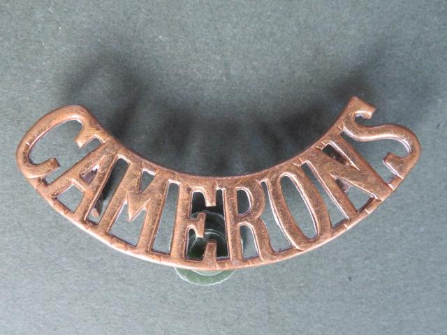 British Army The Queen's Own Cameron Highlanders Shoulder Title