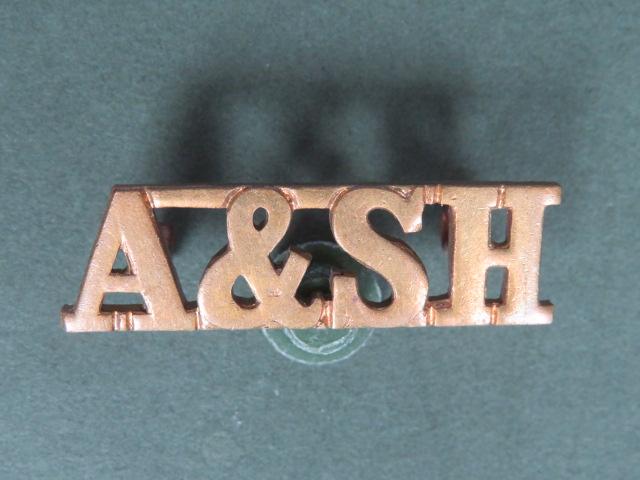 British Army The Argyll and Sutherland Highlanders (Princes Louise's) Shoulder Title