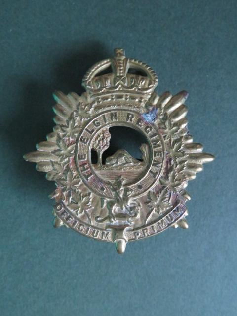 Canada Army The Elgin Regiment Cap Badge