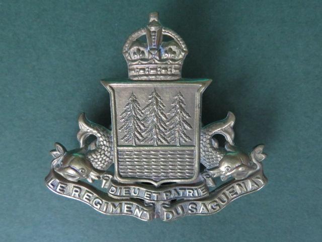 Canada Army Le Regiment Du Saguenay Cap Badge