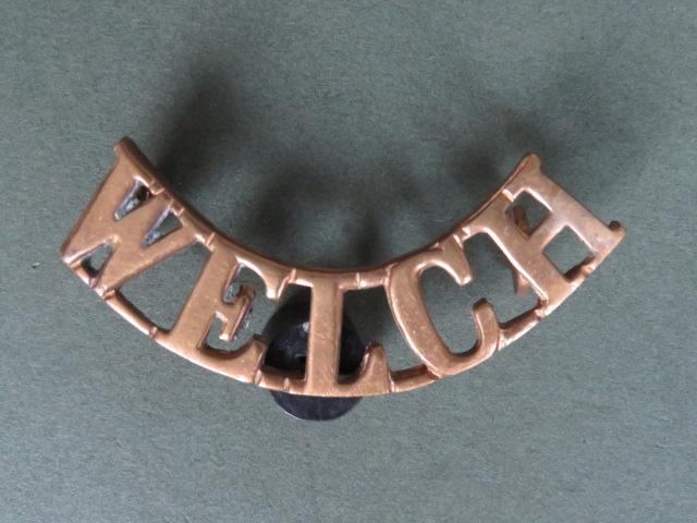 British Army The Welch Regiment Shoulder Title