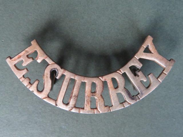 British Army The East Surrey Regiment Shoulder Title