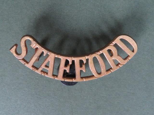 British Army The Staffordshire Regiment Shoulder Title