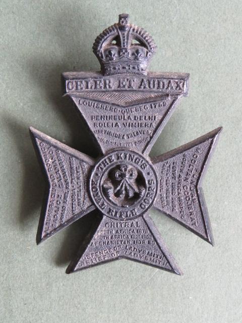 British Army WW2 Plastic King's Royal Rifle Corps Cap Badge