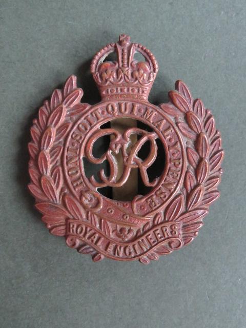 British Army Royal Engineers KGVI Cap Badge