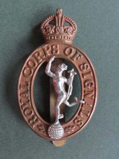 British Army Pre 1946 Royal Corps of Signals Cap Badge