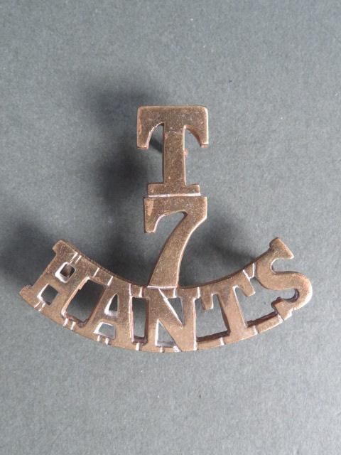 British Army The 7th Territorial Battalion, The Hampshire Regiment Shoulder Title