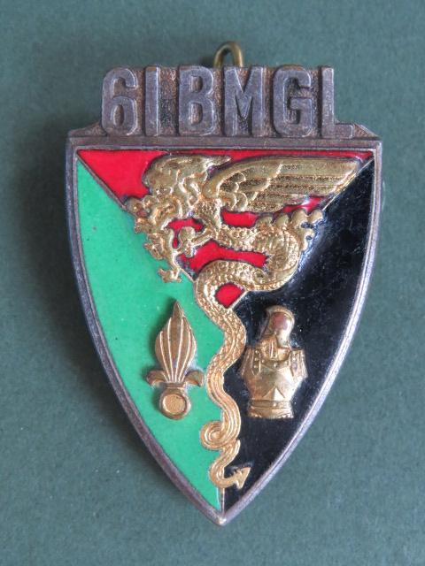 France Foreign Legion 61° Bataillon Mixte de Génie Légion Pocket Crest