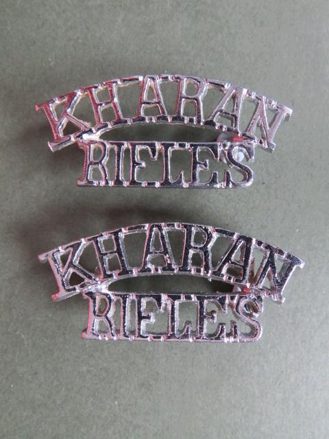 Pakistan Frontier Force KHARAN RIFLES Shoulder Titles