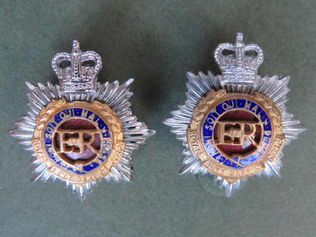 British Army EIIR Royal Army Service Corps Officer's Collar Badges