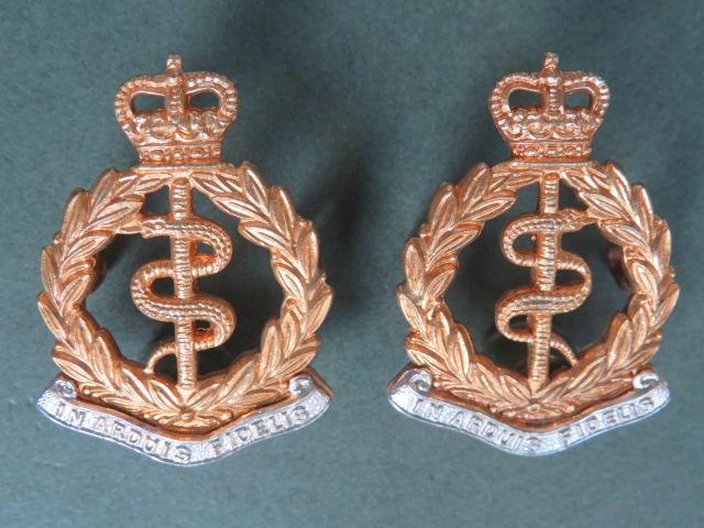 British Army EIIR Royal Army Medical Corps Collar Badges