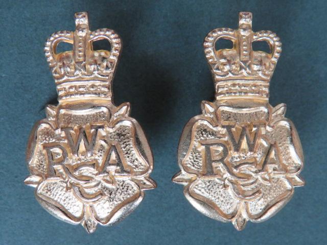 British Army EIIR Women's Royal Army Corps Officer's Collar Badges