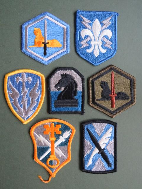 USA Army 7 Military Intelligence Shoulder Patches