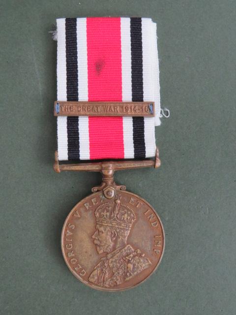 British GV Special Constabulary Long Service Medal with Long Service 1914-1918 Bar