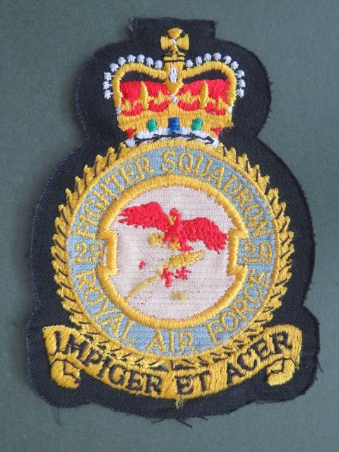 Royal Air Force 29 Fighter Squadron Flight Suit Patch
