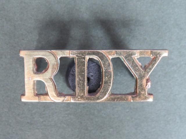 British Army The Royal 1st Dragoon Yeomanry Shoulder Title