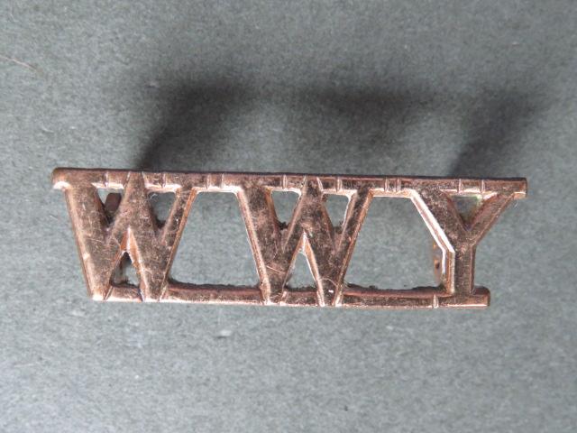 British Army The Queen's Own Warwickshire and Worcestershire Yeomanry Shoulder Title