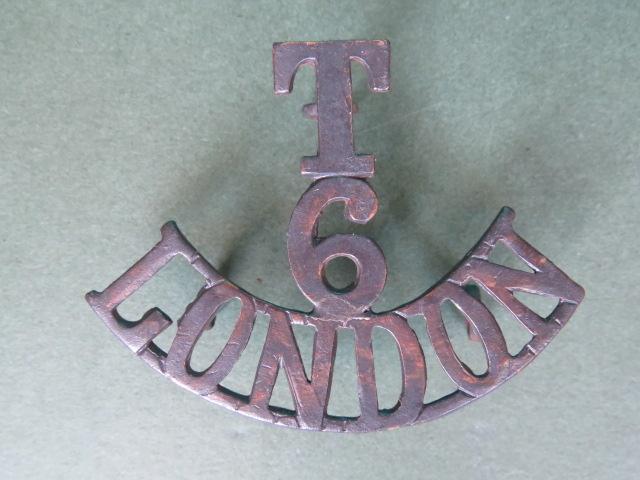 British Army The 6th City of London Regiment (City of London Rifles) Shoulder Title