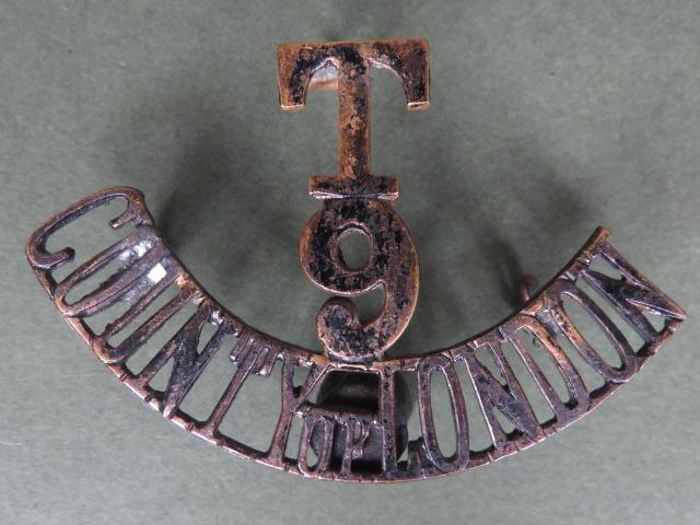 British Army The 9th London Regiment (Queen Victoria Rifles) Shoulder Title