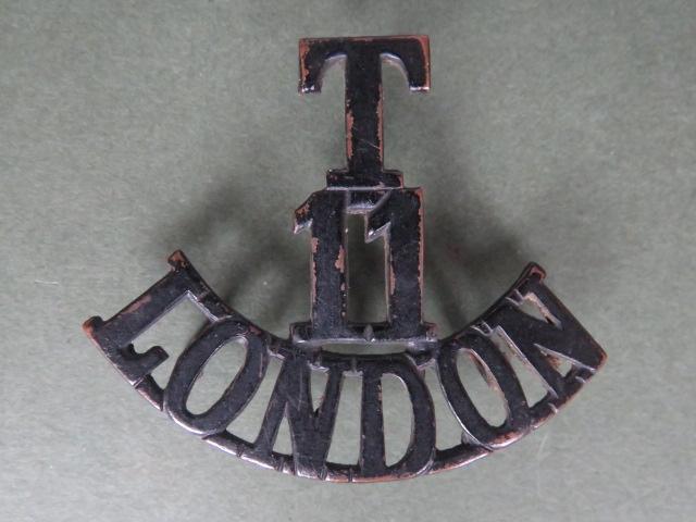 British Army The 11th London Regiment (Finsbury Rifles) Shoulder Title