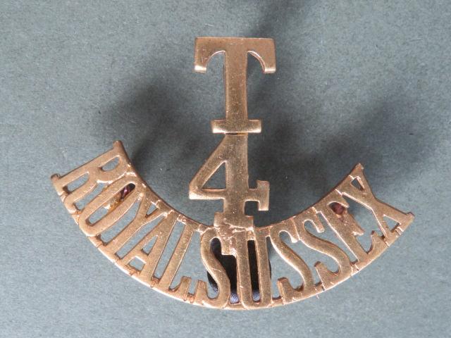 British Army The 4th Territorial Battalion, The Royal Sussex Regiment Shoulder Title