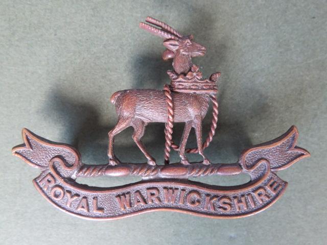 British Army The Royal Warwickshire Regiment Officers' Service Dress Collar Badge