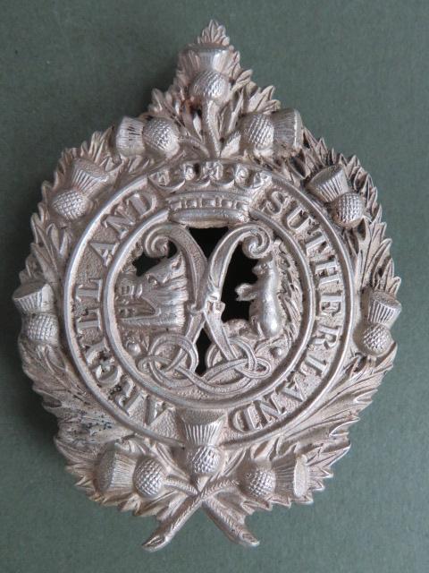 British Army Argyll and Sutherland Highlanders Glengarry Badge