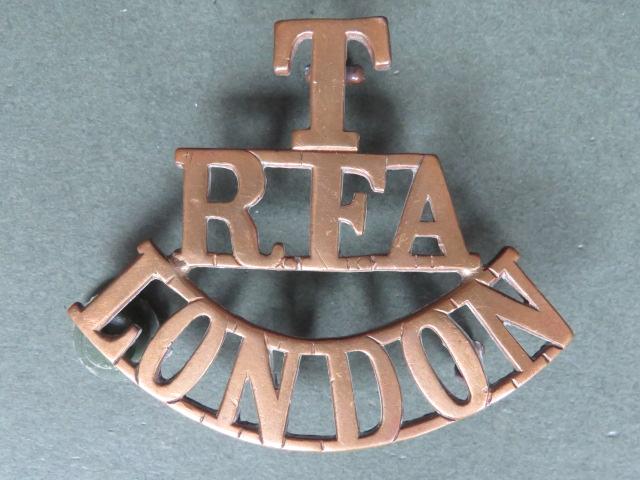 British Army WW1 Royal Field Artillery Territorial LONDON Shoulder Title