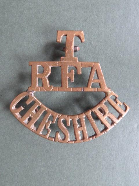 British Army WW1 Royal Field Artillery Territorial CHESHIRE Shoulder Title