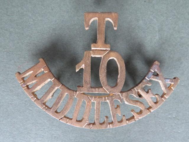 British Army 10th Middlesex Regiment (T 10 MIDDLESEX) Shoulder Title