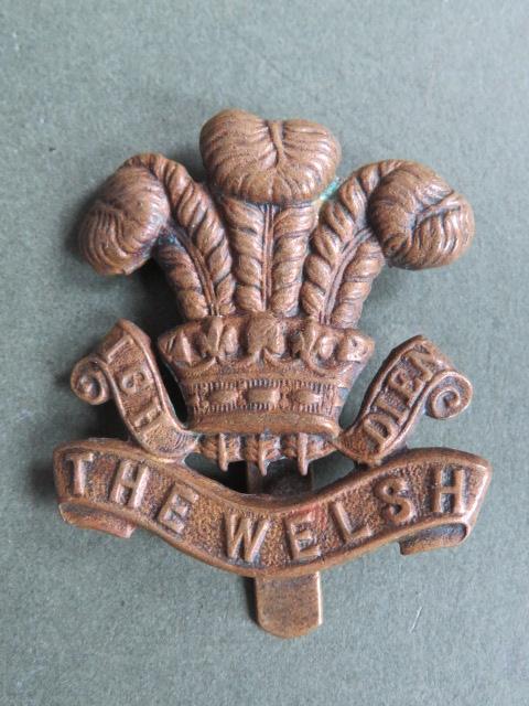 British Army WW1 Economy The Welsh Regiment Cap Badge