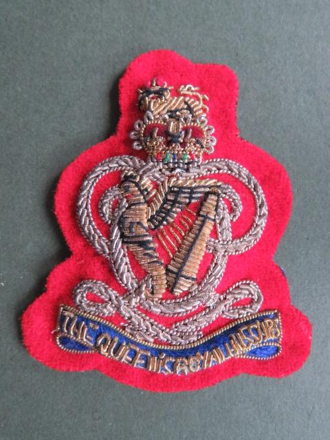 British Army Queen's Royal Hussars Officers' Dress Cap Badge