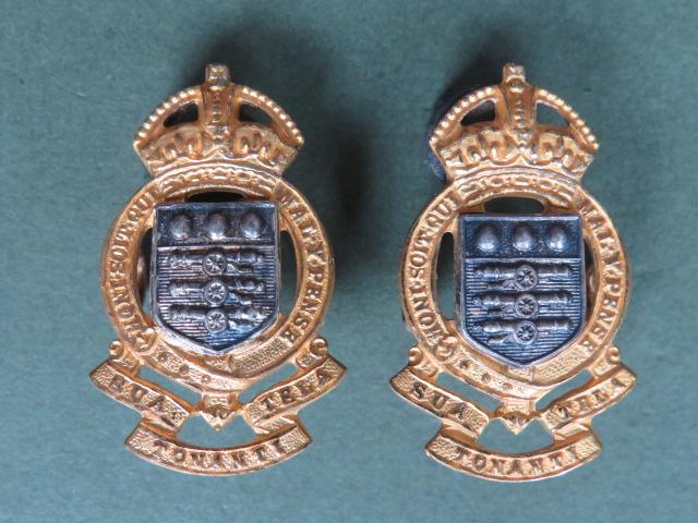 British Army Pre 1953 Royal Army Ordnance Corps Officers' Collar Badges