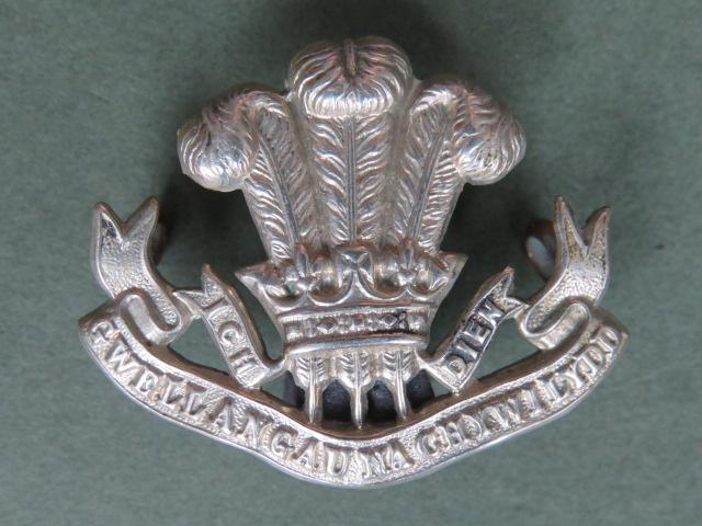 British Army Pre 1939 The Welsh Regiment Collar Badge