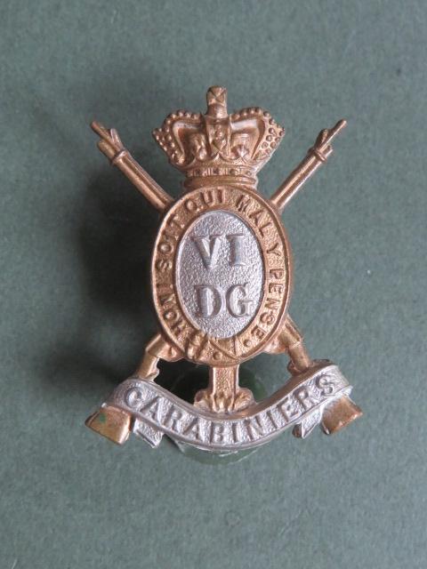 British Army The Carabiniers (6th Dragoon Guards) Pre 1901 Collar Badge