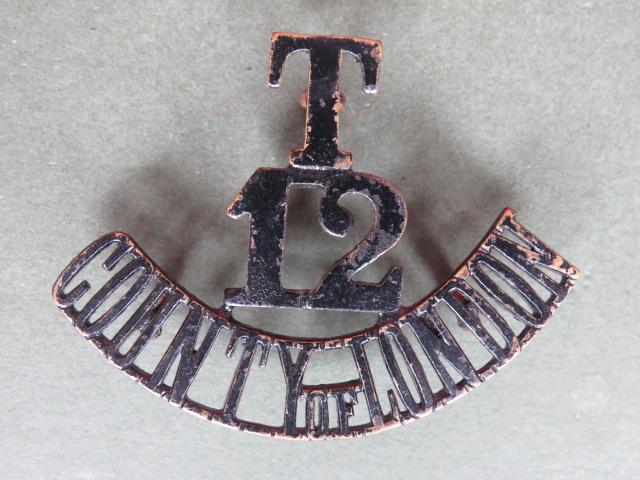 British Army 12th County of London Battalion (The Rangers) Shoulder Title