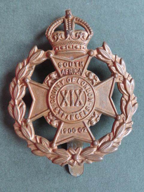 British Army 19th County of London Battalion (St Pancras) Cap Badge