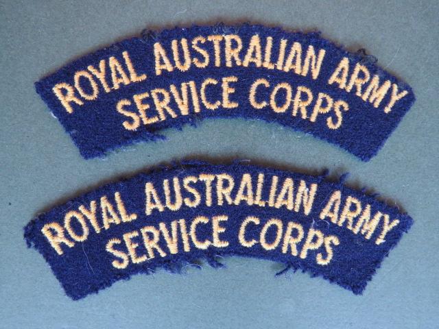 Australia Army Royal Australian Service Corps Shoulder Titles